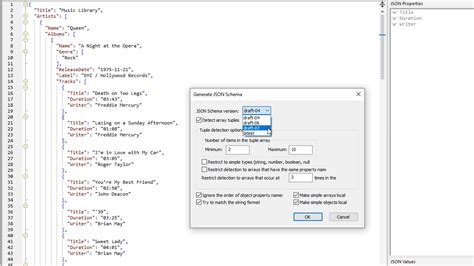json schema generator.